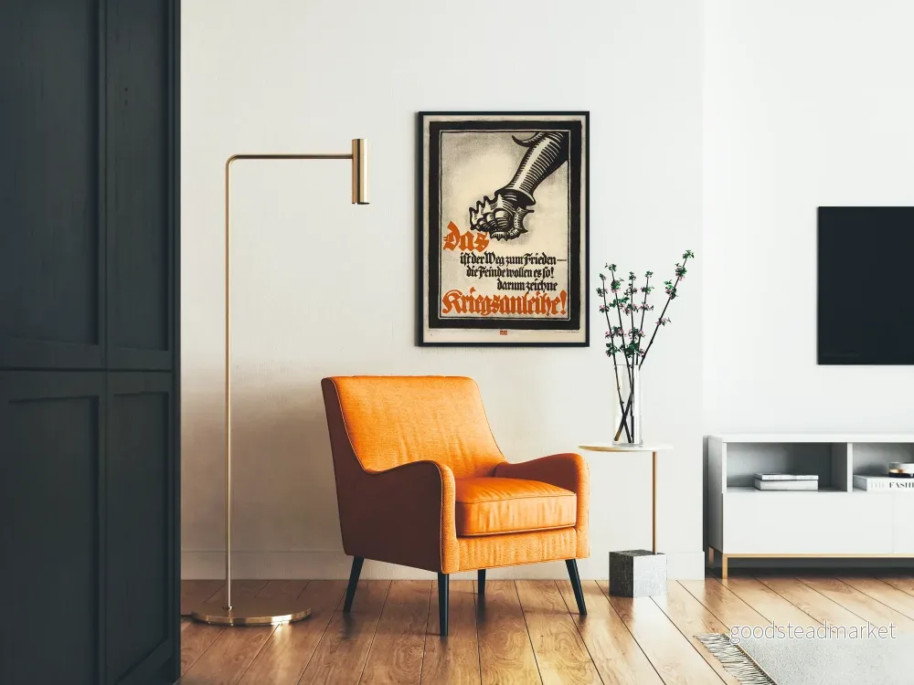 Propagandaposter för kriget - Illustration av järnhand och tysk text - Bild 2