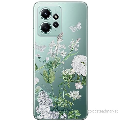 ERT GROUP mobiltelefonfodral för Xiaomi REDMI NOTE 12 4G originalt och officiellt licensierat Babaco mönster Flowers 033 optimalt anpassad till formen på mobiltelefonen, gedeeltelijk transparant 5905511947064