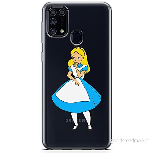 ERT GROUP mobiltelefonfodral för Samsung M31 originalt och officiellt licensierat Disney mönster Alice 010 optimalt anpassad till formen på mobiltelefonen, gedeeltelijk transparant 5905131194152