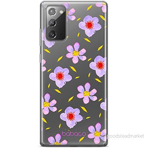 ERT GROUP mobiltelefonfodral för Samsung GALAXY NOTE 20 originalt och officiellt licensierat Babaco mönster Flowers 022 optimalt anpassad till formen på mobiltelefonen, gedeeltelijk transparant 5903932651010