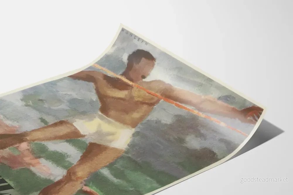 Affisch Bé-Dul-Cé Friidrottare med spjutkastning - Bild 3
