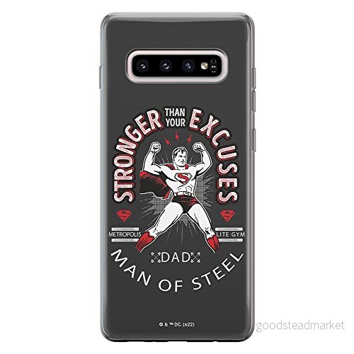 ERT GROUP mobiltelefonfodral för Samsung S10 PLUS originalt och officiellt licensierat DC mönster Superman 025 optimalt anpassad till formen på mobiltelefonen, fodral tillverkad av TPU plast 5905131565761