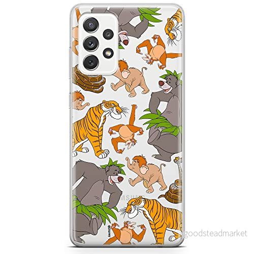 ERT GROUP mobiltelefonfodral för Samsung A52 5G / LTE 4G A52S originalt och officiellt licensierat Disney mönster Jungle Book 003, gedeeltelijk transparant 5905131783097