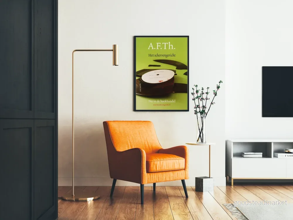 Grön poster A.F.Th. Het Schervengericht med trasig vinylskiva - Bild 2