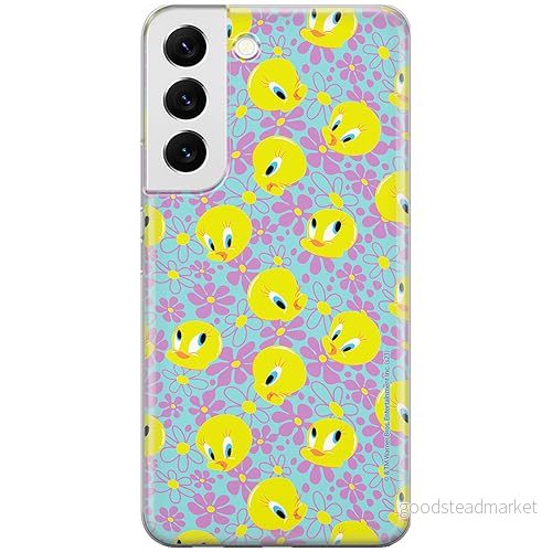 ERT GROUP mobiltelefonfodral för Samsung S22 PLUS originalt och officiellt licensierat Looney Tunes mönster Tweety 011 anpassad till formen på mobiltelefonen, fodral tillverkad av TPU plast 5905795093389