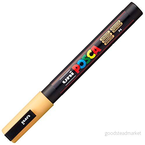 uni-ball 186520 markör Uni POSCA med fin rund spets, 0,91,3 mm linjetjocklek, aprikos 4902778249291