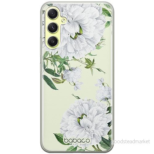 ERT GROUP mobiltelefonfodral för Samsung A34 5G originalt och officiellt licensierat Babaco mönster Flowers 047 optimalt anpassad till formen på mobiltelefonen, fodral tillverkad av TPU plast 5905511785369
