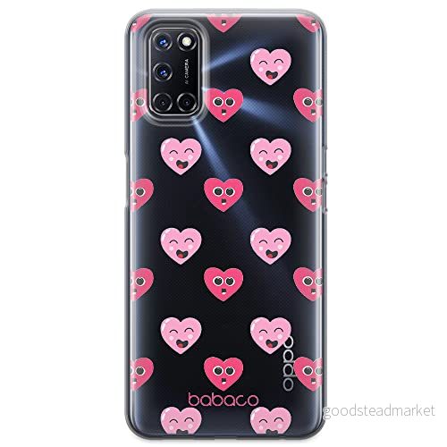 ERT GROUP mobiltelefonfodral för Oppo A92/ A72/ A52 originalt och officiellt licensierat Babaco mönster Hearts 006 optimalt anpassad till formen på mobiltelefonen, gedeeltelijk transparant 5904805021022