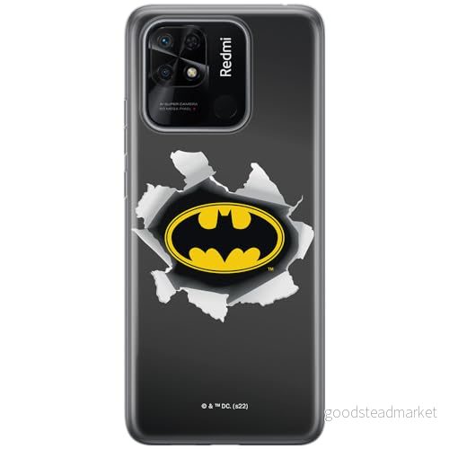 ERT GROUP mobiltelefonfodral för Xiaomi REDMI 10C originalt och officiellt licensierat DC mönster Batman 059 optimalt anpassad till formen på mobiltelefonen, fodral tillverkad av TPU plast 5905511551827