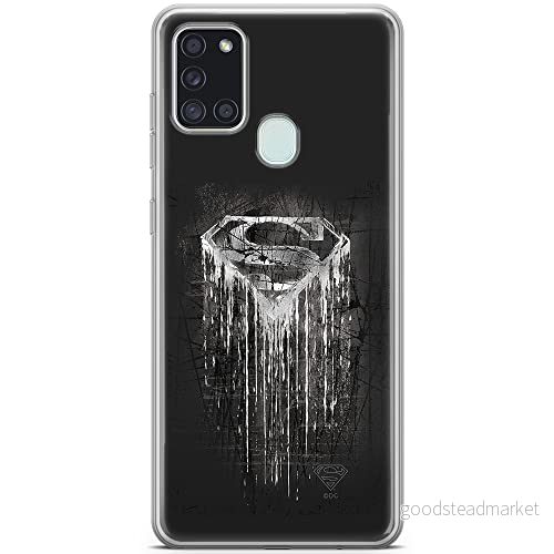ERT GROUP mobiltelefonfodral för Samsung A21s originalt och officiellt licensierat DC mönster Superman 003 optimalt anpassad till formen på mobiltelefonen, fodral tillverkad av TPU plast 5903040259177