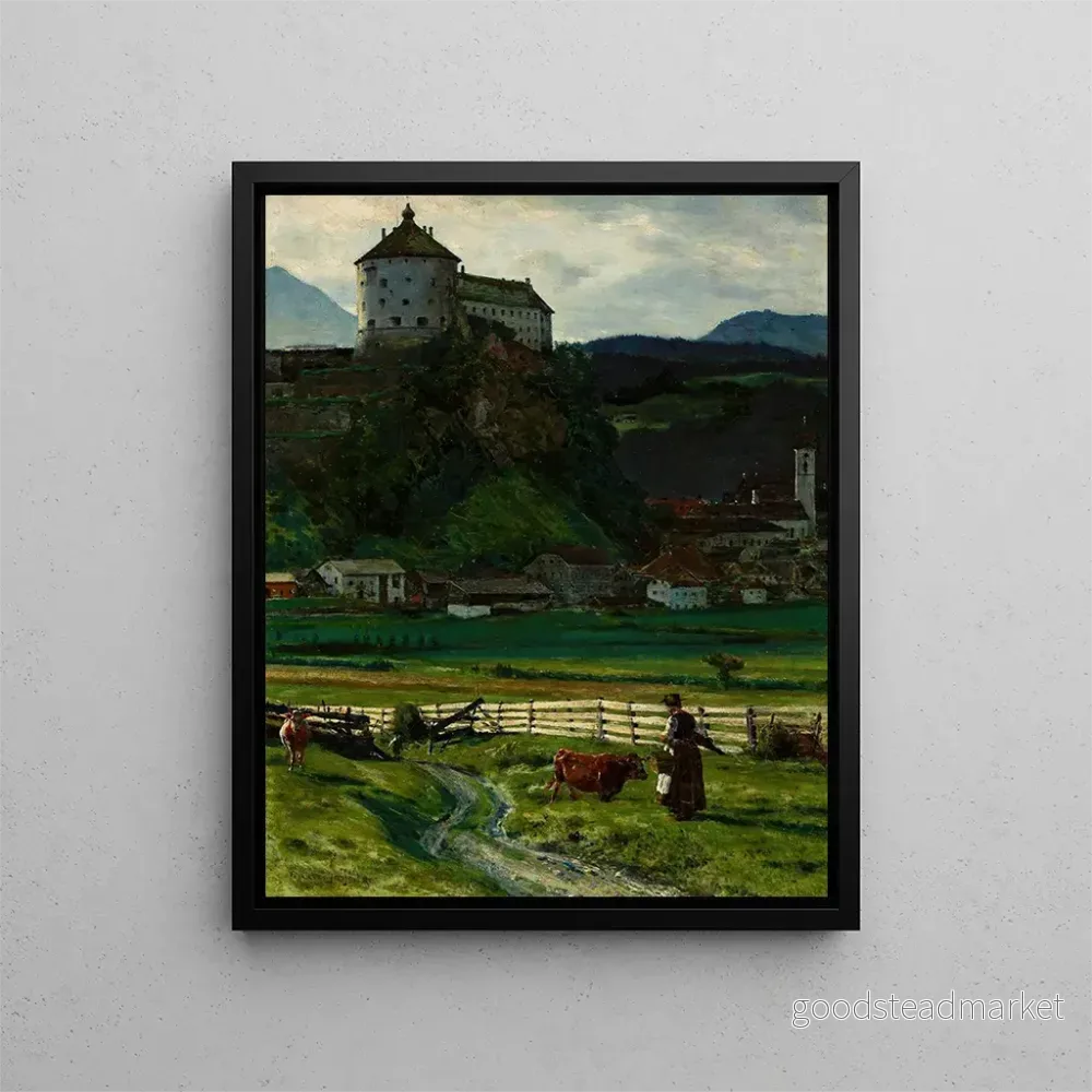 Målning Vue des environs de la forteresse de Kufstein – Aleksander Gierymski | Konsttryck