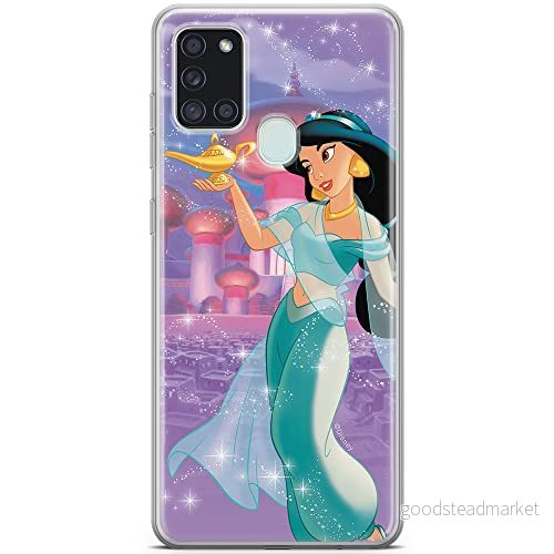ERT GROUP mobiltelefonfodral för Samsung A21s originalt och officiellt licensierat Disney mönster Jasmine 001 optimalt anpassad till formen på mobiltelefonen, fodral tillverkad av TPU plast 5903040262771