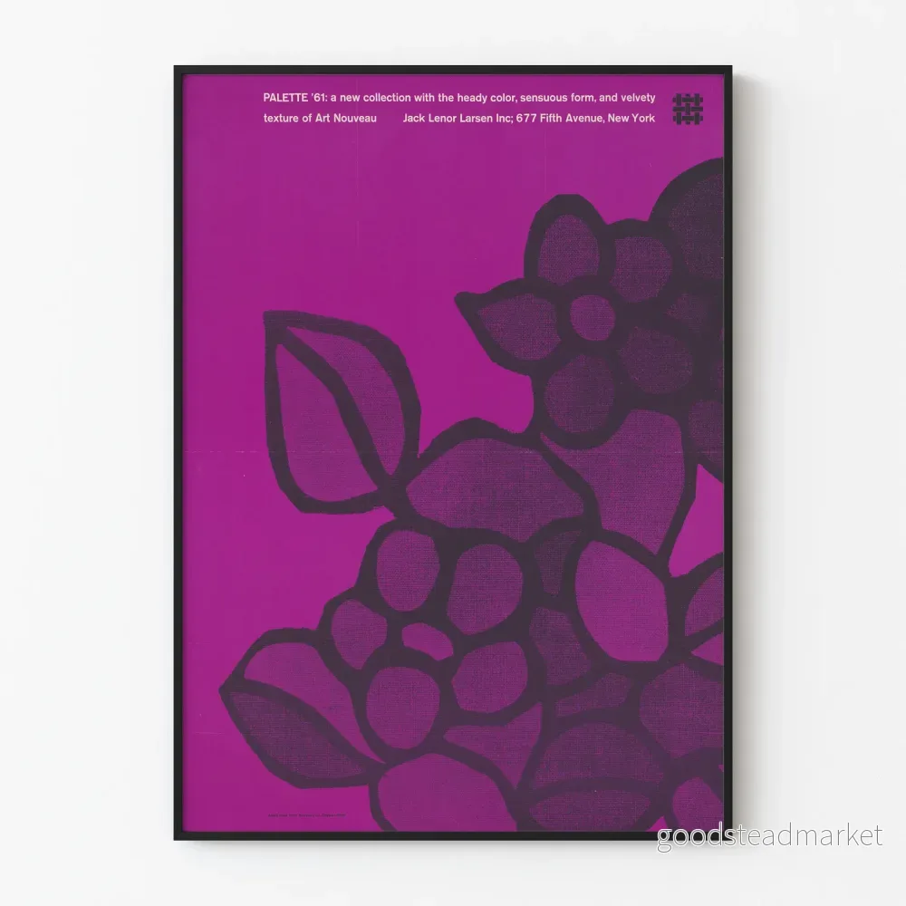 Poster Palette '61 Collection Art Nouveau Violet