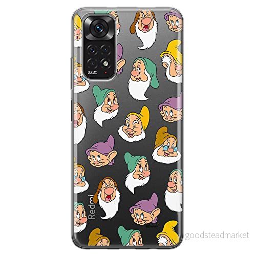 ERT GROUP mobiltelefonfodral för Xiaomi REDMI 10 originalt och officiellt licensierat Disney mönster Snow White and the Seven Dwarfs 015, gedeeltelijk transparant 5905131777133