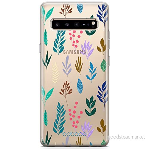 ERT GROUP Mobiltelefonskal för Samsung S10 5G original och officiellt licensierat Babaco mönster fruits blommor 014 anpassad till mobiltelefonens form, delvis transparent 5903932583427