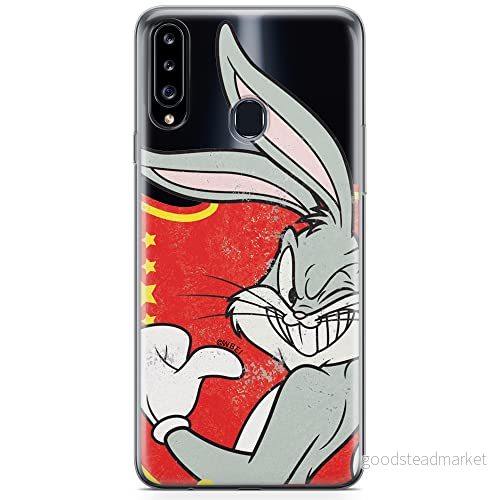 ERT GROUP mobiltelefonfodral för Samsung A20S originalt och officiellt licensierat Looney Tunes mönster Bugs 010 optimalt anpassad till formen på mobiltelefonen, gedeeltelijk transparant 5904805438905