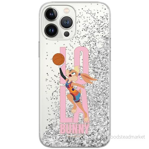 ERT GROUP mobiltelefonfodral för Apple Iphone 14 originalt och officiellt licensierat Looney Tunes mönster Space Jam 028 optimalt anpassad till formen på mobiltelefonen, med glitter overflow effekt 5905511593414