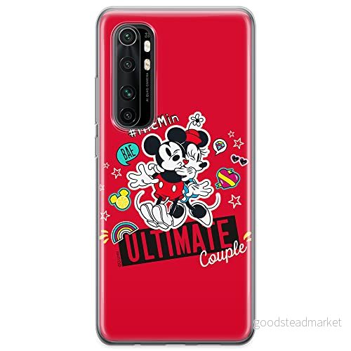 ERT GROUP mobiltelefonfodral för Xiaomi MI NOTE 10 Lite originalt och officiellt licensierat Disney mönster Mickey & Minnie 012 anpassad till formen på mobiltelefonen, fodral tillverkad av TPU plast 5904805586910