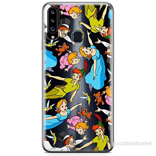 ERT GROUP mobiltelefonfodral för Samsung A20S originalt och officiellt licensierat Disney mönster Peter Pan 002 optimalt anpassad till formen på mobiltelefonen, gedeeltelijk transparant 5905131789433