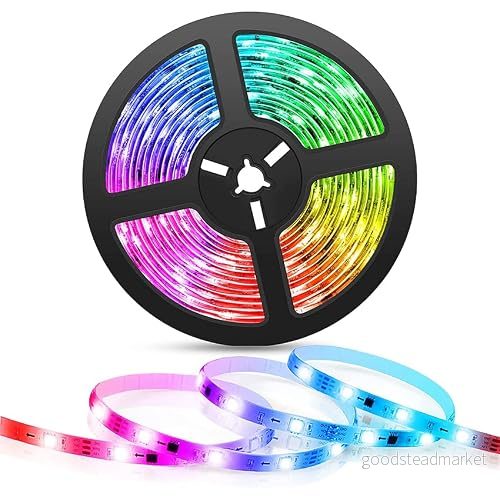 7,5 m smarta LED-remsor, Alexa-kompatibla 24 W LED-lampor, Wifi RGB LED-remsor med fjärrkontroll och röststyrning 8435611490742