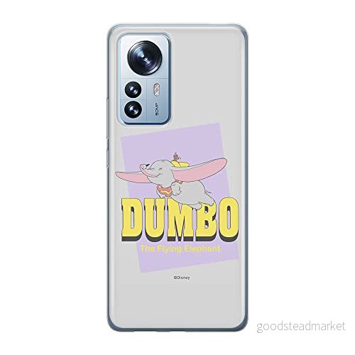 ERT GROUP mobiltelefonfodral för Xiaomi 12 PRO originalt och officiellt licensierat Disney mönster Dumbo 005 optimalt anpassad till formen på mobiltelefonen, fodral tillverkad av TPU plast 5905511518646
