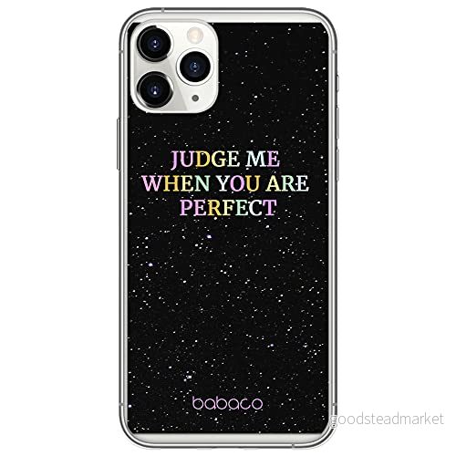 ERT GROUP mobiltelefonfodral för Apple Iphone 11 PRO originalt och officiellt licensierat Babaco mönster Judge me 002 Vit anpassad till formen på mobiltelefonen, fodral tillverkad av TPU plast 5903932902358