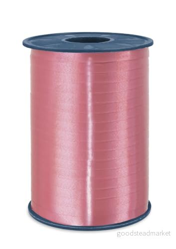 C.E. Pattberg AMERICA Gåvolocktängsband vildros (rosa), 546 meter ballongband för presentförpackning, 0,5 cm bredd, tillbehör dekoration och hantverk, dekorationsband presenter 4009236502704
