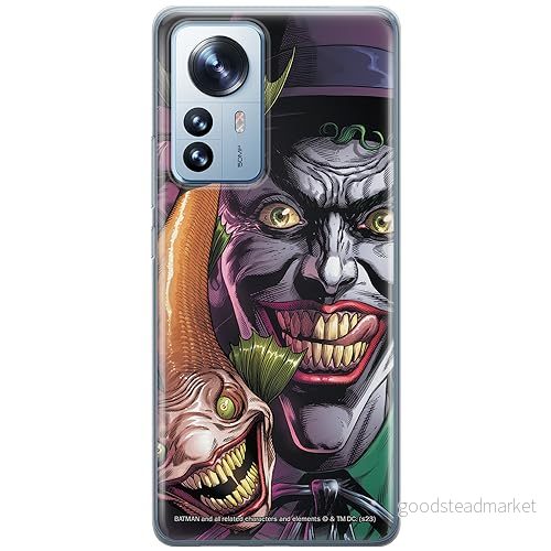 ERT GROUP mobiltelefonfodral för Xiaomi 12 / 12X originalt och officiellt licensierat DC mönster Joker 021 optimalt anpassad till formen på mobiltelefonen, fodral tillverkad av TPU plast 5905795056186
