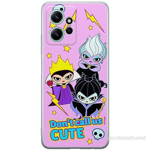 ERT GROUP mobiltelefonfodral för Xiaomi REDMI NOTE 12 4G originalt och officiellt licensierat Disney mönster Villains 003 anpassad till formen på mobiltelefonen, fodral tillverkad av TPU plast 5905511955038