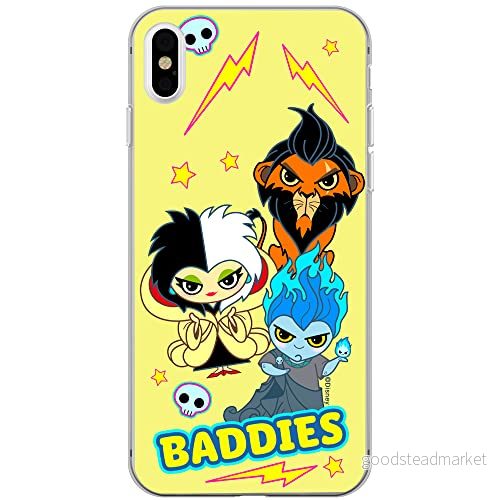ERT GROUP mobiltelefonfodral för Iphone XS Max originalt och officiellt licensierat Disney mönster Villains 004 optimalt anpassad till formen på mobiltelefonen, fodral tillverkad av TPU plast 5905131377814