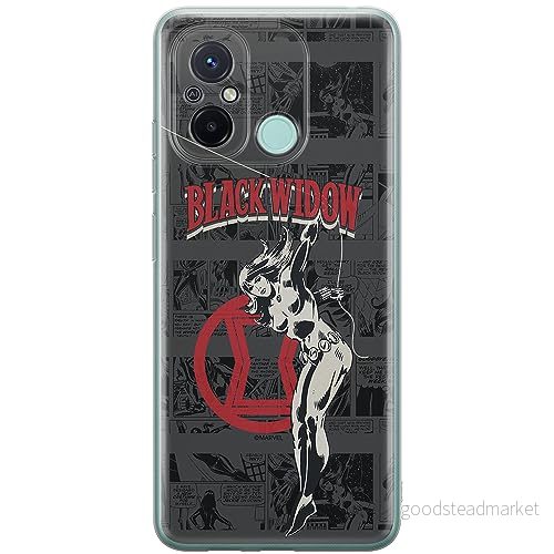 ERT GROUP mobiltelefonfodral för Xiaomi REDMI 12C/ 11A originalt och officiellt licensierat Marvel mönster Black Widow 006 anpassad till formen på mobiltelefonen, fodral tillverkad av TPU plast 5905511853730
