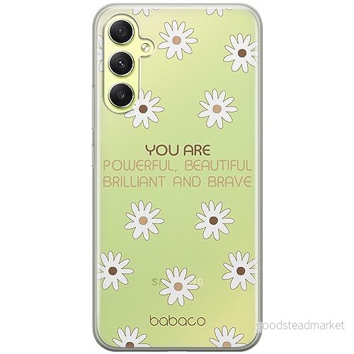 ERT GROUP mobiltelefonfodral för Samsung A34 5G originalt och officiellt licensierat Babaco mönster Positive vibes 003 optimalt anpassad till formen på mobiltelefonen, gedeeltelijk transparant 5905511780937