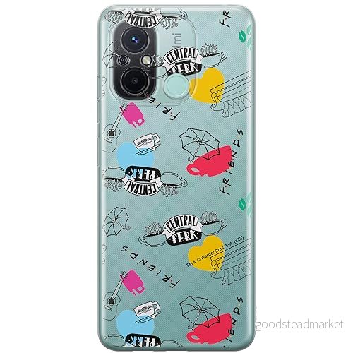 ERT GROUP mobiltelefonfodral för Xiaomi REDMI 12C/ 11A originalt och officiellt licensierat Friends mönster 037 anpassad till formen på mobiltelefonen, gedeeltelijk transparant 5905795063931