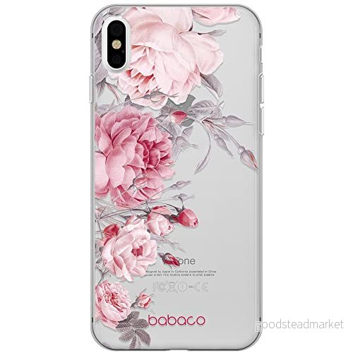 ERT GROUP mobiltelefonfodral för Iphone XS Max originalt och officiellt licensierat Babaco mönster Flowers 059 optimalt anpassad till formen på mobiltelefonen, gedeeltelijk transparant 5905131372192