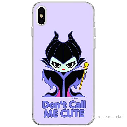 ERT GROUP mobiltelefonfodral för Iphone X/XS originalt och officiellt licensierat Disney mönster Maleficent 003 optimalt anpassad till formen på mobiltelefonen, fodral tillverkad av TPU plast 5905131480699