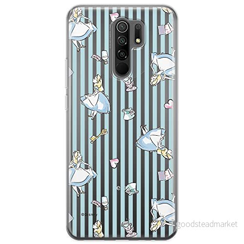 ERT GROUP mobiltelefonfodral för Xiaomi REDMI 9 originalt och officiellt licensierat Disney mönster Alice 001 optimalt anpassad till formen på mobiltelefonen, gedeeltelijk transparant 5903040285749