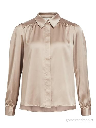 OBJSATEEN L/S Shirt NOOS, Fossil, 44 5715358276131