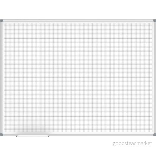 Maul Whiteboard Maulstandard 90 x 120 cm Med Rutnätstryck 1 cm, Högsta Kvalitet 4002390079372