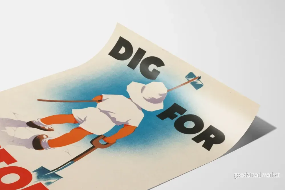 Vintageaffisch Dig For Victory Poster Barnträdgård - Bild 3