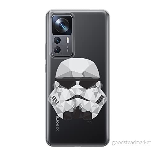 ERT GROUP mobiltelefonfodral för Xiaomi 12T/12T pro/K50 Ultra originalt och officiellt licensierat Star Wars mönster Stormtrooper 008 anpassad till formen på mobiltelefonen, gedeeltelijk transparant 5905511580414