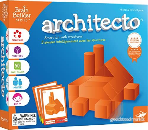 Asmodee FoxMind Architecto 3D pussel Logikspel Ålder: 7+ 1 spelare Speltid: 10min, FOXARCH02FR 3558380095262