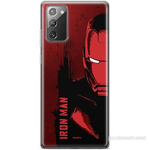 ERT GROUP mobiltelefonfodral för Samsung GALAXY NOTE 20 originalt och officiellt licensierat Marvel mönster Iron Man 004 optimalt anpassad till formen på mobiltelefonen, fodral tillverkad av TPU plast 5903040451076