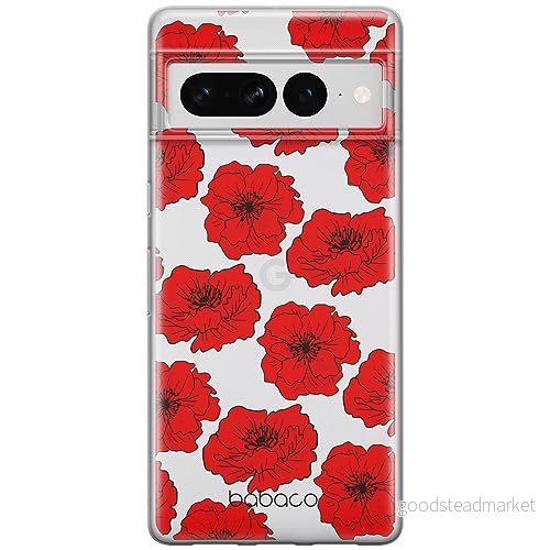 ERT GROUP mobiltelefonfodral för Google PIXEL 7 PRO originalt och officiellt licensierat Babaco mönster Flowers 018 optimalt anpassad till formen på mobiltelefonen, gedeeltelijk transparant 5905795168384