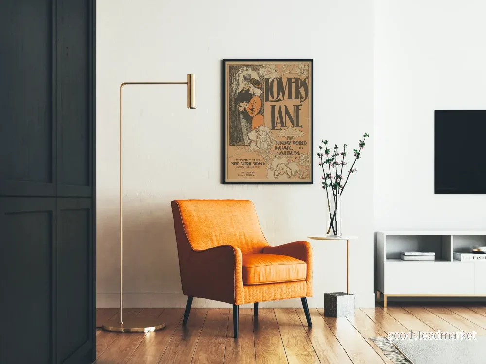 Vintageposter Lovers Lane - Retro musikväggdekoration - Bild 2
