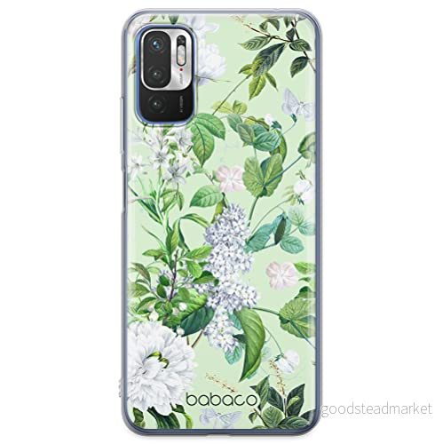 ERT GROUP mobiltelefonfodral för Xiaomi REDMI NOTE 10 5G / POCO M3 PRO originalt och officiellt licensierat Babaco mönster Flowers 038, fodral tillverkad av TPU plast 5905131304360