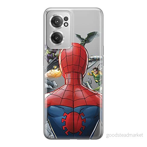 ERT GROUP mobiltelefonfodral för Oneplus NORD CE 2 originalt och officiellt licensierat Marvel mönster Spider Man 004 optimalt anpassad till formen på mobiltelefonen, gedeeltelijk transparant 5905511300555