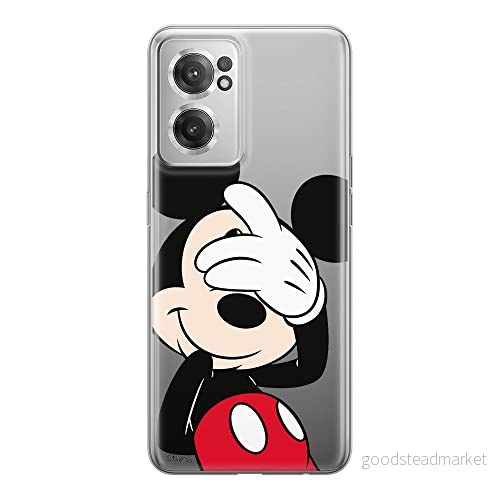 ERT GROUP mobiltelefonfodral för Oneplus NORD CE 2 originalt och officiellt licensierat Disney mönster Mickey 003 optimalt anpassad till formen på mobiltelefonen, gedeeltelijk transparant 5905511282851