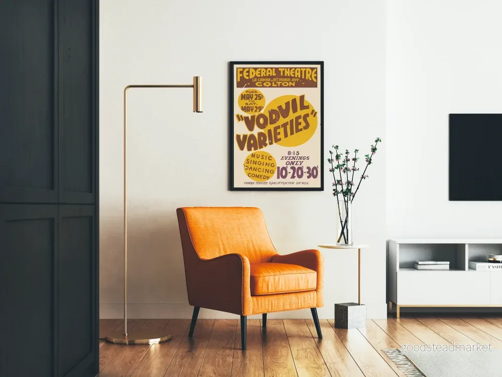 Vintageposter Vodvil Varietéer Förenings Teater - Bild 2