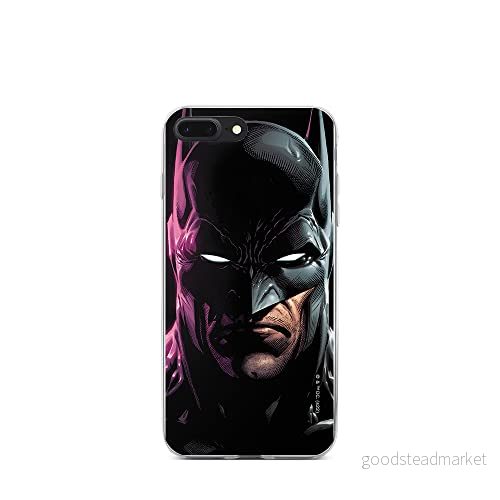 ERT GROUP mobiltelefonfodral för Iphone 7 PLUS/ 8 PLUS originalt och officiellt licensierat DC mönster Batman 070 optimalt anpassad till formen på mobiltelefonen, fodral tillverkad av TPU plast 5905131527080