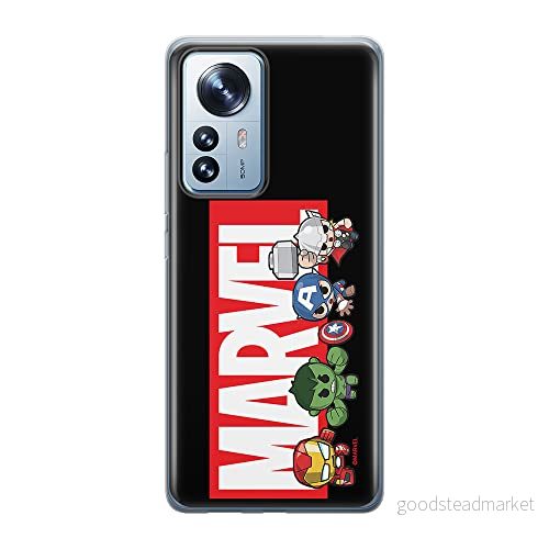 ERT GROUP mobiltelefonfodral för Xiaomi 12 / 12X originalt och officiellt licensierat Marvel mönster 010 optimalt anpassad till formen på mobiltelefonen, fodral tillverkad av TPU plast 5905511488833